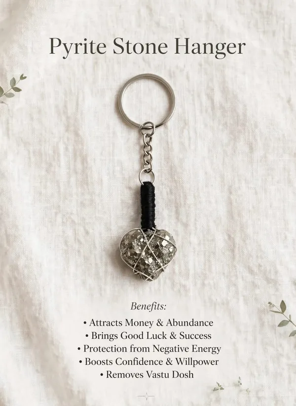 Raw_Pyrite_key_chain_for_door_/vehicle_/locker_to_shield_positivity_