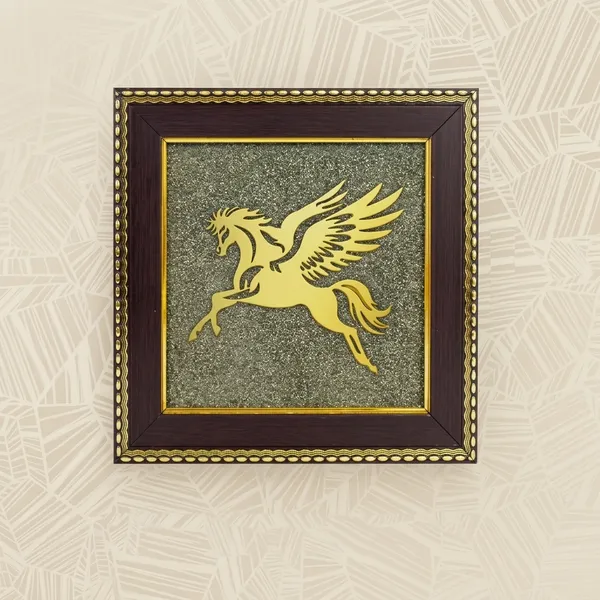 Pyrite_Flying_Horse_Decorative_Wall_Art_Frame_for_Vastu