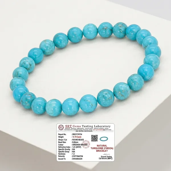 Natural_Turquoise_Round_Beaded_Bracelet_For_Men_And_Women_(100%_Original)_with_lab_certificate