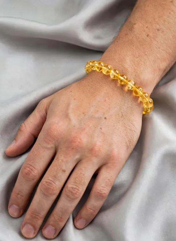 Citrine_Yellow_Adjustable_Bracelet_100%_original_product_with_lab_certificate_