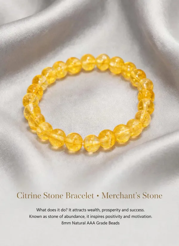 Citrine_Yellow_Adjustable_Bracelet_100%_original_product_with_lab_certificate_