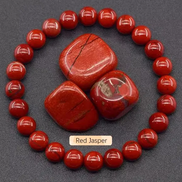Natural_Red_Jasper_Beaded_Stretch_Bracelet_For_Men_And_Women