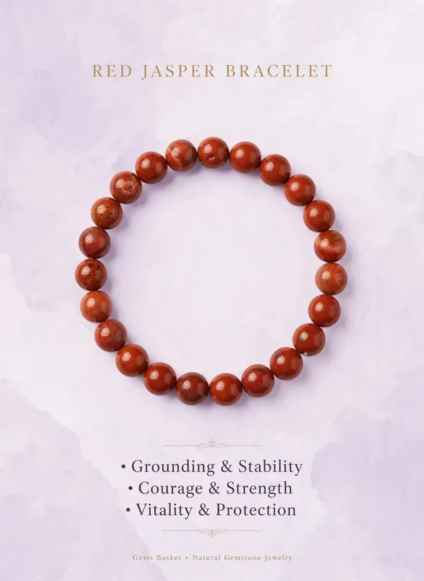 Natural_Red_Jasper_Beaded_Stretch_Bracelet_For_Men_And_Women