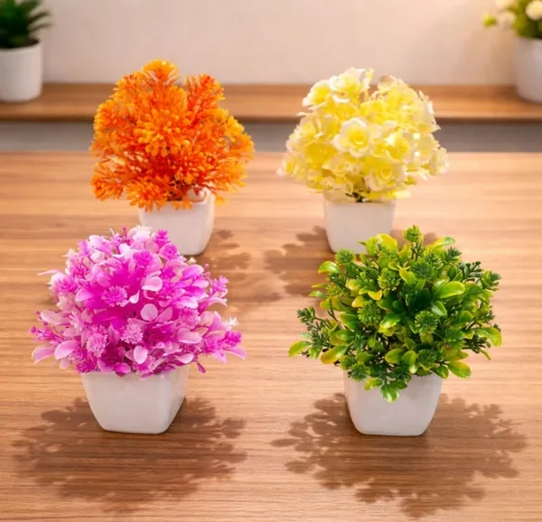 Plastic_Decorative_Multicolour_Artificial_Mini_Flower_Pot_Set_Of_4