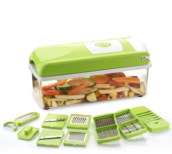 13_in_1_Multipurpose_Chopper,_Fruits_&_Vegetable_Cutters,_Grater_Peeler_Chipser,_Unbreakable_Food_Grade_Body,_Easy_Push_to_Clean_Button_Slicer_Dicer,_Chopper_for_Kitchen