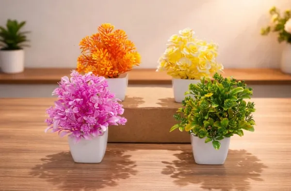 Plastic_Decorative_Multicolour_Artificial_Mini_Flower_Pot_Set_Of_4