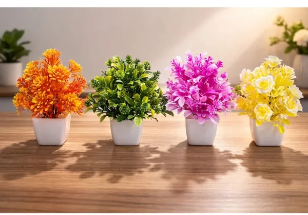 Plastic_Decorative_Multicolour_Artificial_Mini_Flower_Pot_Set_Of_4
