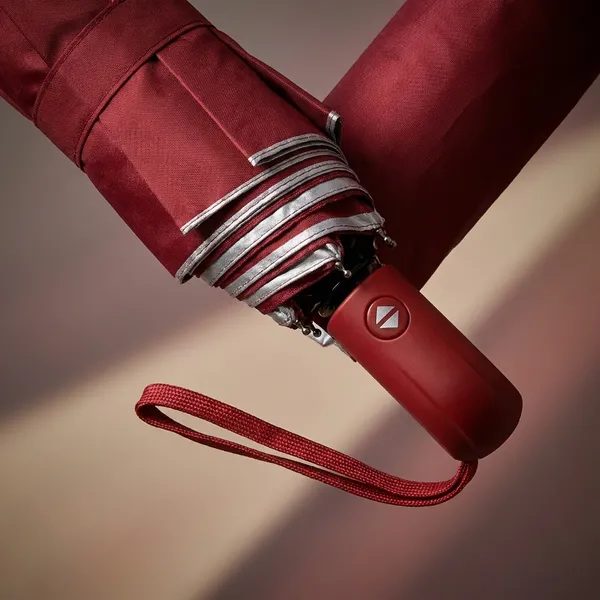 Red_Pongee_Polyester_3-Fold_Auto_Open_Silver_Lining_Umbrella