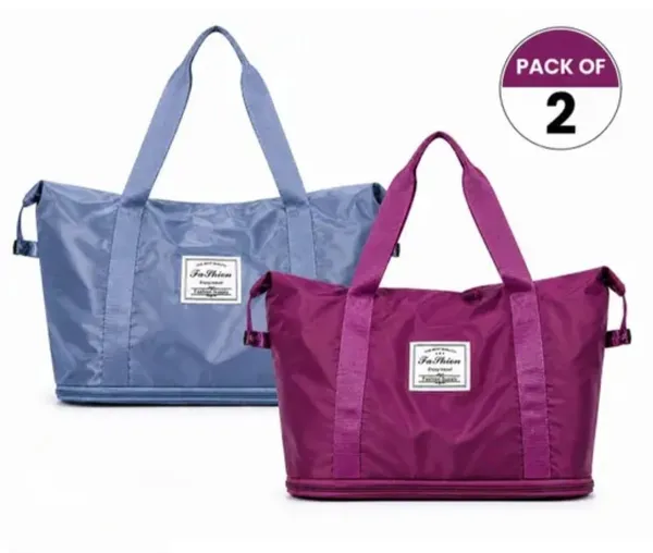 41_Litre_Expandable_Nylon_Travel_Bags_for_Women/Duffle_Bags_for_Women_Luggage/Foldable_Vanity_Travelling_Handbags/Waterproof_Hand_Bag_for_Ladies_Personal_Items