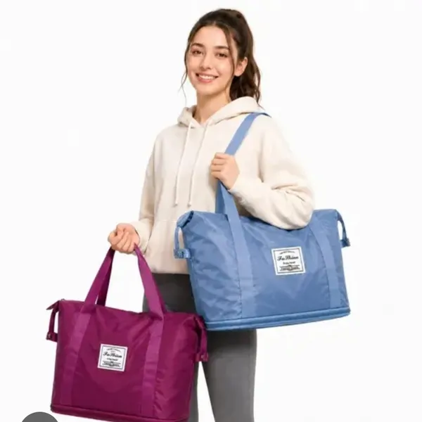 41_Litre_Expandable_Nylon_Travel_Bags_for_Women/Duffle_Bags_for_Women_Luggage/Foldable_Vanity_Travelling_Handbags/Waterproof_Hand_Bag_for_Ladies_Personal_Items