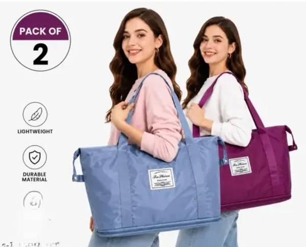 41_Litre_Expandable_Nylon_Travel_Bags_for_Women/Duffle_Bags_for_Women_Luggage/Foldable_Vanity_Travelling_Handbags/Waterproof_Hand_Bag_for_Ladies_Personal_Items