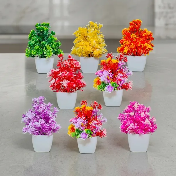 Plastic_Decorative_Artificial_Mini_Flower_Pot_Set_Of_8