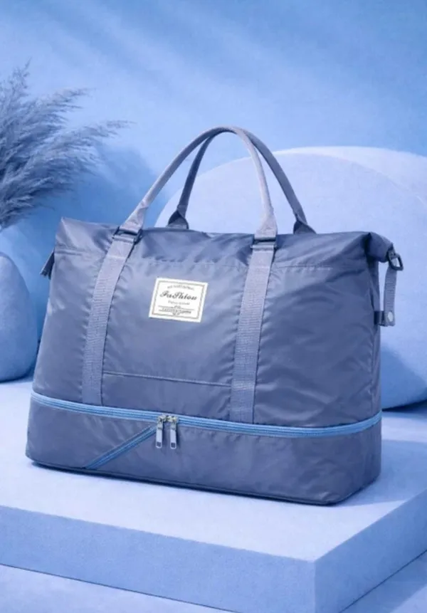Blue_Polyester_Oxford_Foldable_Expandable_Travel_Bag