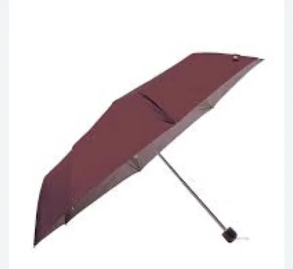 Red_Pongee_Polyester_3-Fold_Auto_Open_Silver_Lining_Umbrella