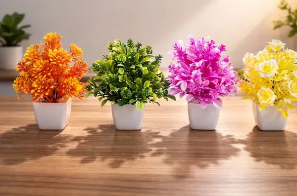 Plastic_Decorative_Multicolour_Artificial_Mini_Flower_Pot_Set_Of_4