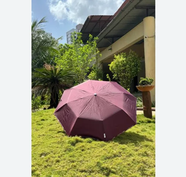 Red_Pongee_Polyester_3-Fold_Auto_Open_Silver_Lining_Umbrella