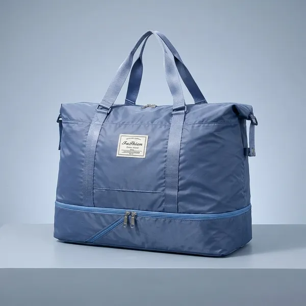 Blue_Polyester_Oxford_Foldable_Expandable_Travel_Bag
