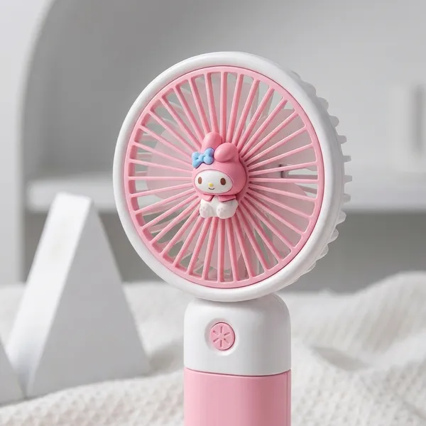 Pink_Abs_3-Speed_Rechargeable_Mini_Fan_With_LED_Light_Usb-C