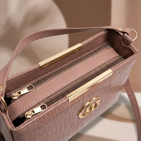Dusty_Pink_Pu_Leather_Double_Chain_Sling_Bag_For_Women