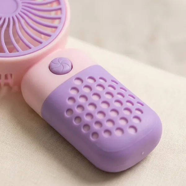 Pink_And_Purple_Abs_Rechargeable_Mini_Fan_For_Travel