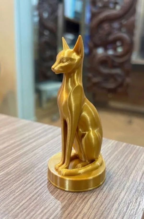 PLA_3D_print_Classical_Egyptian_Cat_Sitting_Decorative_Figurine