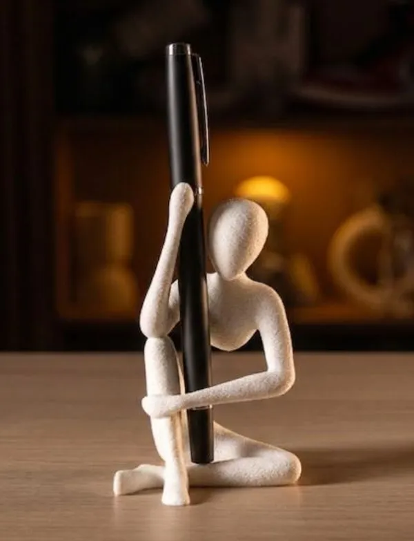 PLA_3D_Print_Modern_Abstract_Figurine_Pen_Holder