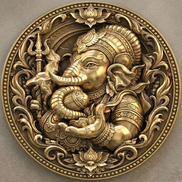 Brass_Decorative_Coin_Ganesha