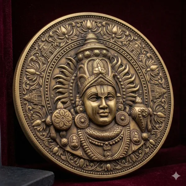 Brass_Decorative_Coin_Antique_Deity_Motif_Embossed