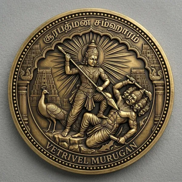 Brass_Decorative_Coin__Vetrivel_Murugan_Commemorative