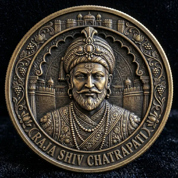Brass_Decorative_Coin_Chhatrapati_Shivaji_Maharaj_Commemorative