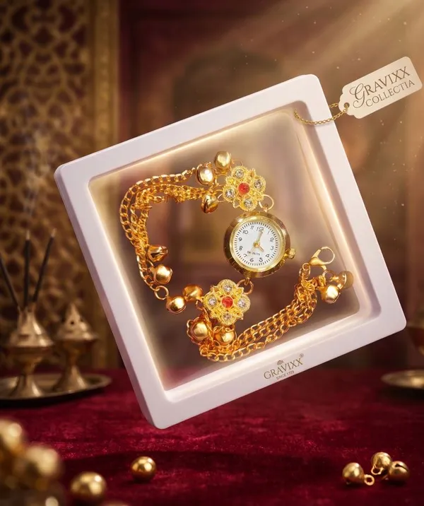 Elegant_Gold_Decorative_Mini_Clock_with_Chain-_Kashmiri_Watch
