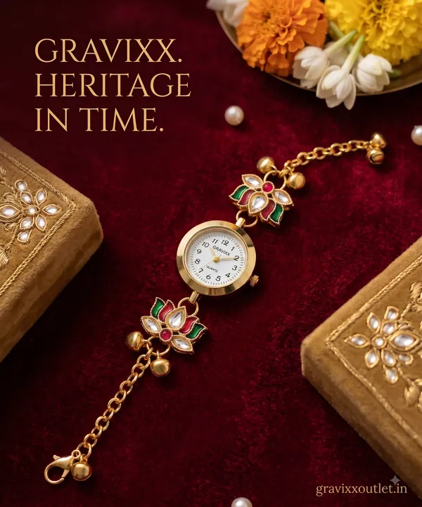Elegant_Gold_Decorative_Mini_Clock_with_Chain-_Kashmiri_Watch