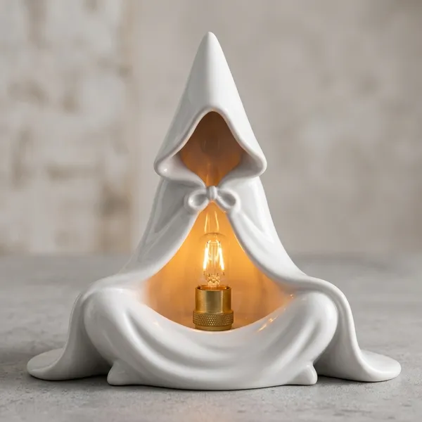 PLA_3D_Print_Modern_Hooded_Meditative_Figure_without_lamp
