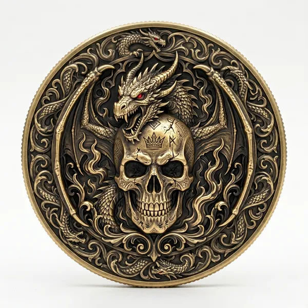 Brass_Decorative_Coin_Dragon_And_Skull_Gothic_Medallion