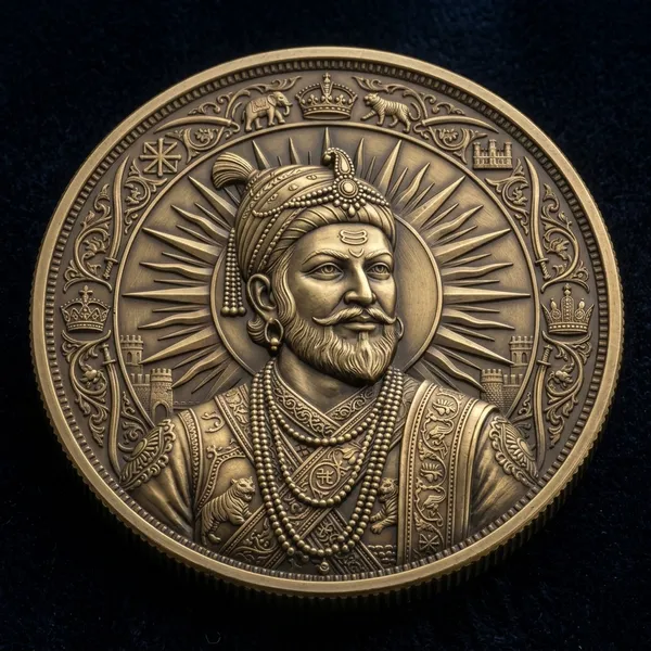 Brass__Decorative_Coin_Antique_Historical_Portrait