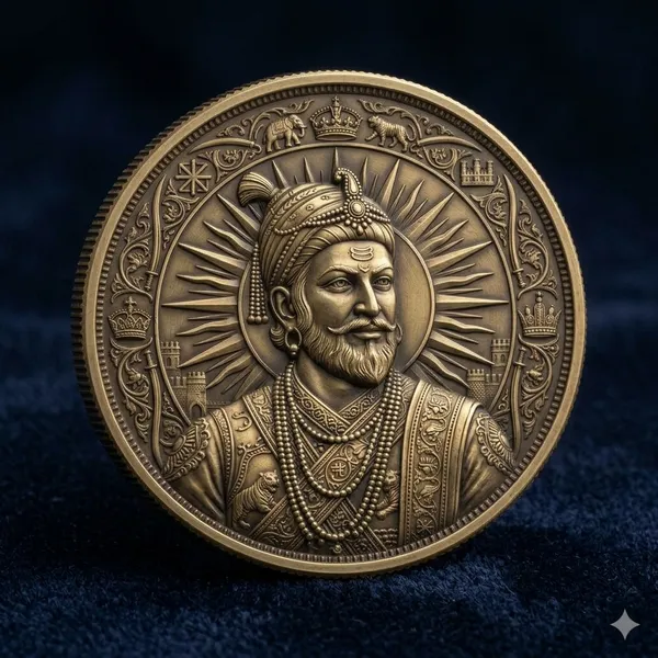 Brass__Decorative_Coin_Antique_Historical_Portrait
