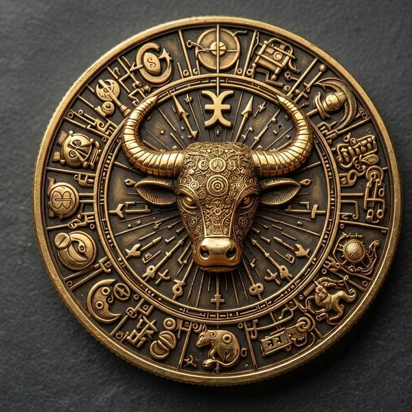 Brass_Decorative_Coin_Chinese_Zodiac_Bull_Wall_Medallion