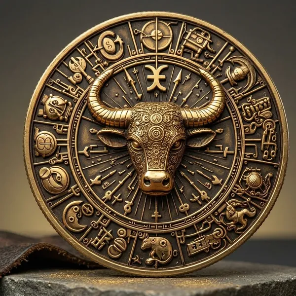 Brass_Decorative_Coin_Chinese_Zodiac_Bull_Wall_Medallion