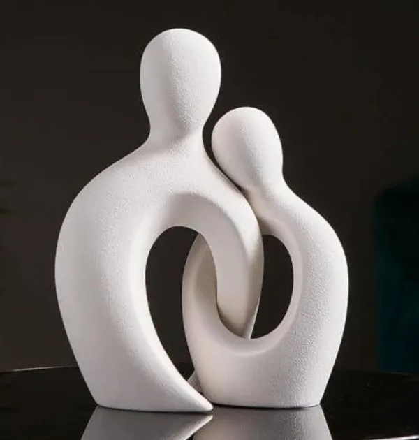 PLA_3D__Print__Modern_Abstract_Couple_Figurine_Decorative_Sculpture