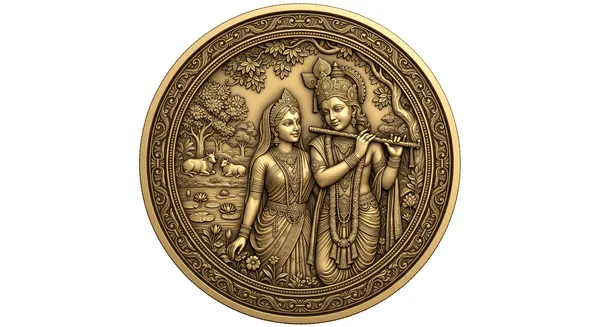 Brass_Decorative_Coin__Radha_Krishna_Pastoral_Decorative