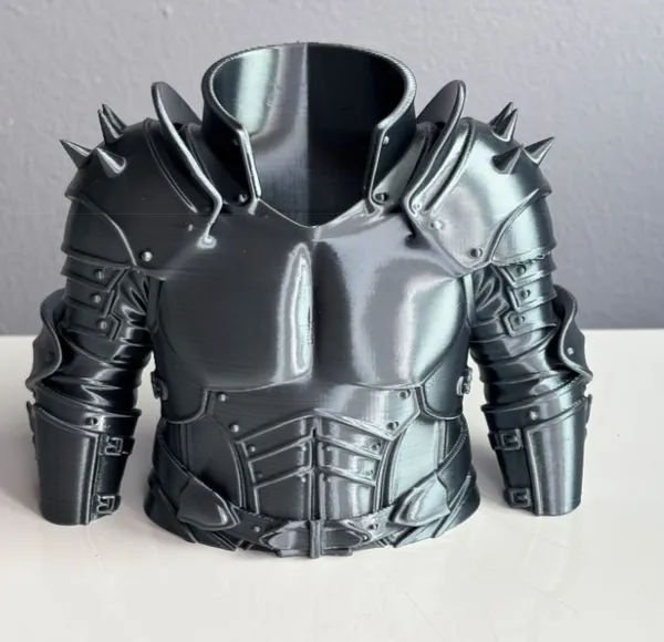PLA__3D_Print_Medieval_Knight_Armor_Desk_Organizer_Pen_Stand