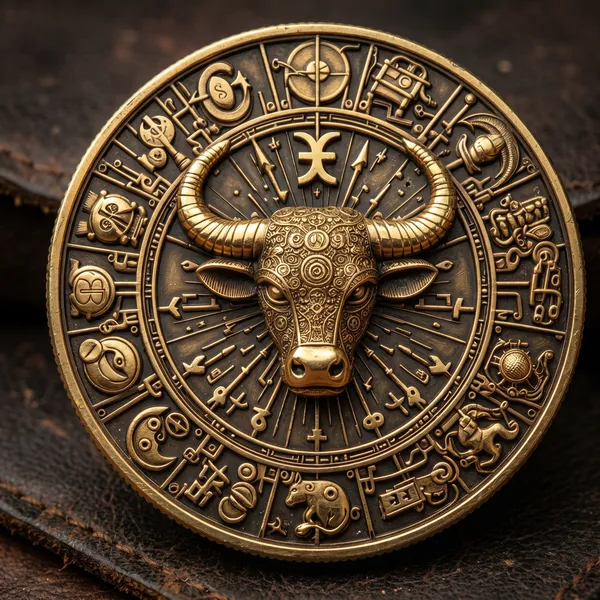 Brass_Decorative_Coin_Chinese_Zodiac_Bull_Wall_Medallion