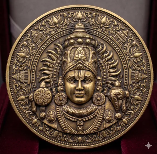 Brass_Decorative_Coin_Antique_Deity_Motif_Embossed