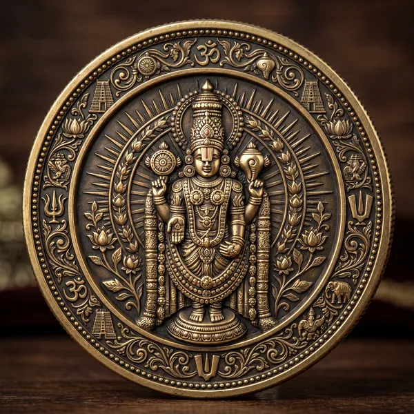 Brass_Decorative_Coin_Hindu_Deity_Embossed