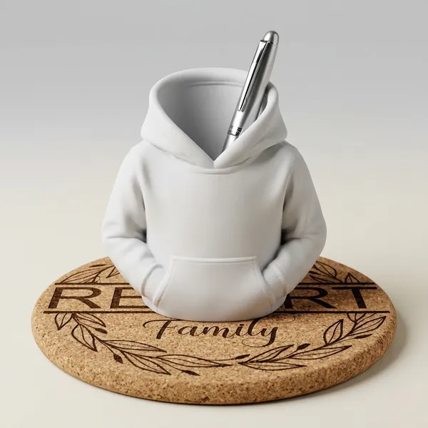 PLA_3D_print_Novelty_Hoodie-Shaped_Desk_Organiser_Pen_Holder