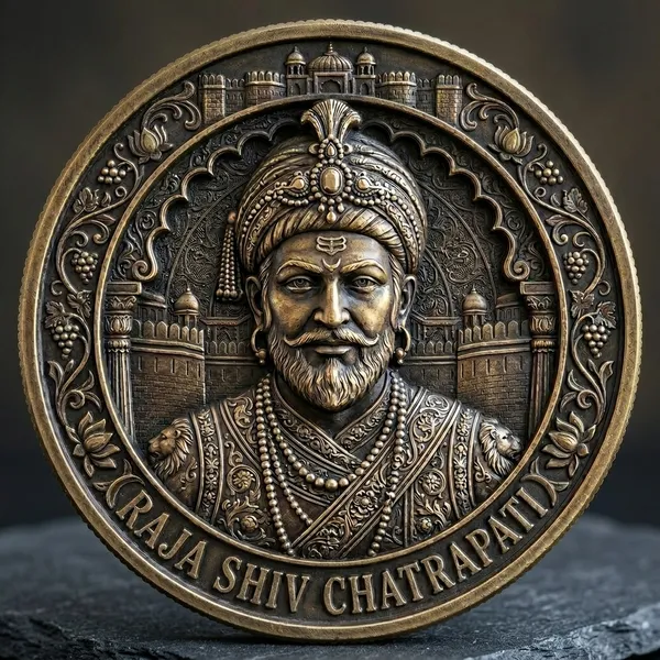 Brass_Decorative_Coin_Chhatrapati_Shivaji_Maharaj_Commemorative