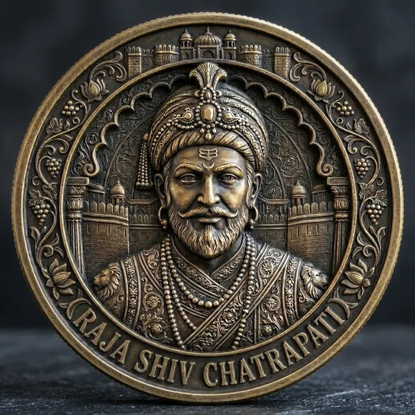 Brass_Decorative_Coin_Chhatrapati_Shivaji_Maharaj_Commemorative