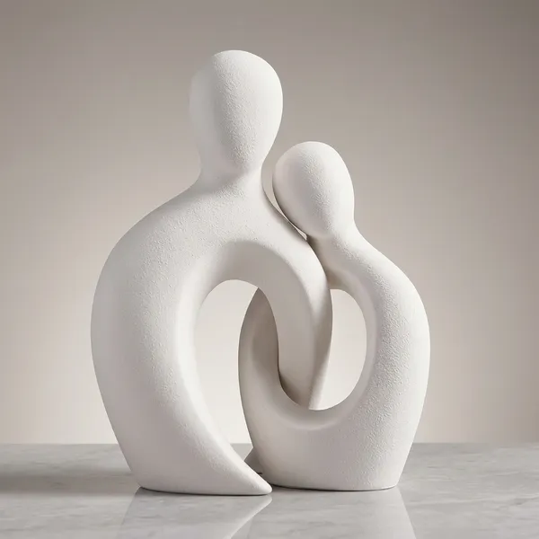 PLA_3D__Print__Modern_Abstract_Couple_Figurine_Decorative_Sculpture