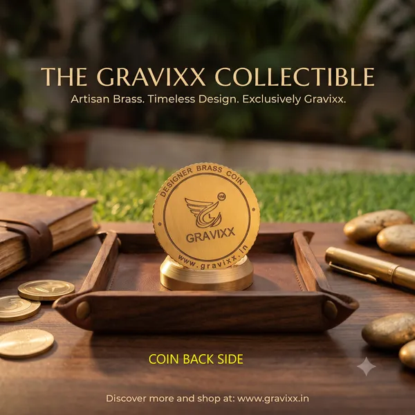 Brass_Decorative_Coin_Goddess_Lakshmi_Floral_Border_Mantra_Inscription