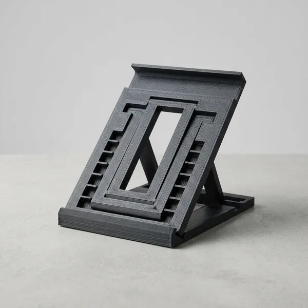 PLA_3D_Print_Foldable_Adjustable_Mobile_Phone_Stand